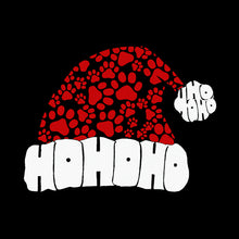 Load image into Gallery viewer, Paw Print Santa Hat - Men's Word Art T-Shirt