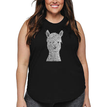Load image into Gallery viewer, Women&#39;s Plus Size Word Art Tank Top - Alpaca