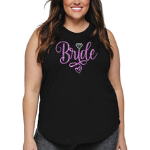 Load image into Gallery viewer, Women&#39;s Plus Size Word Art Tank Top - Bride