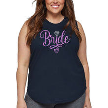 Load image into Gallery viewer, Women&#39;s Plus Size Word Art Tank Top - Bride