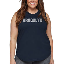 Load image into Gallery viewer, Women&#39;s Plus Size Word Art Tank Top - BROOKLYN NEIGHBORHOODS