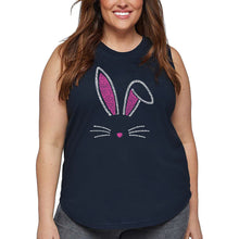 Load image into Gallery viewer, Women&#39;s Plus Size Word Art Tank Top - Bunny Ears