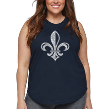Load image into Gallery viewer, Women&#39;s Plus Size Word Art Tank Top - LYRICS TO WHEN THE SAINTS GO MARCHING IN