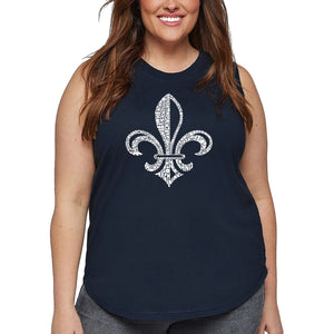 Women's Plus Size Word Art Tank Top - LYRICS TO WHEN THE SAINTS GO MARCHING IN