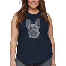 Load image into Gallery viewer, Women&#39;s Plus Size Word Art Tank Top - French Bulldog