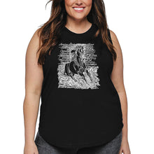 Load image into Gallery viewer, Women&#39;s Plus Size Word Art Tank Top - POPULAR HORSE BREEDS