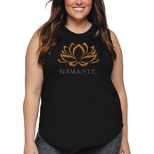 Load image into Gallery viewer, Women&#39;s Plus Size Word Art Tank Top - Namaste