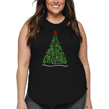 Load image into Gallery viewer, We Wish You A Merry Christmas - Women&#39;s Plus Size Word Art Tank Top