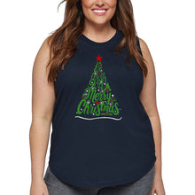 Load image into Gallery viewer, We Wish You A Merry Christmas - Women&#39;s Plus Size Word Art Tank Top