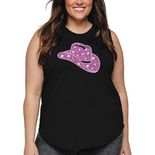 Load image into Gallery viewer, Cowgirl Hat - Women&#39;s Plus Size Word Art Tank Top