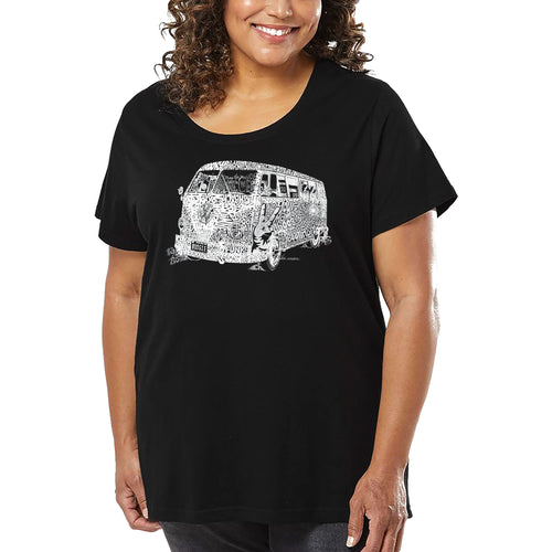 Women's Plus Size Word Art T-shirt - THE 70'S
