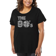 Load image into Gallery viewer, Women&#39;s Plus Size Word Art T-shirt - 90S