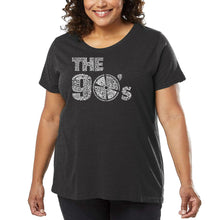 Load image into Gallery viewer, Women&#39;s Plus Size Word Art T-shirt - 90S