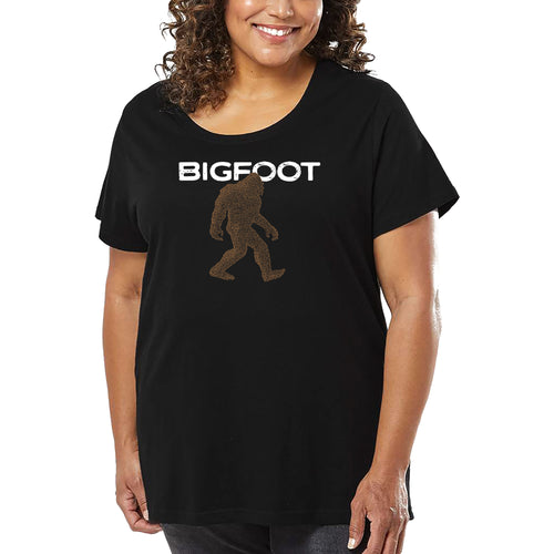 Bigfoot - Women's Plus Size Word Art T-Shirt