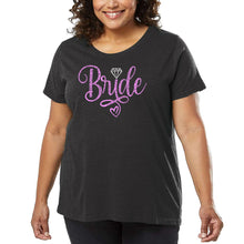 Load image into Gallery viewer, Women&#39;s Plus Size Word Art T-shirt - Bride