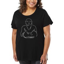Load image into Gallery viewer, Women&#39;s Plus Size Word Art T-shirt - POSITIVE WISHES
