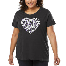 Load image into Gallery viewer, Dog Heart - Women's Plus Size Word Art T-Shirt