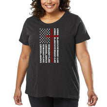 Load image into Gallery viewer, Cross Flag - Women's Plus Size Word Art T-Shirt