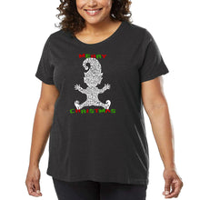 Load image into Gallery viewer, Christmas Elf - Women&#39;s Plus Size Word Art T-Shirt