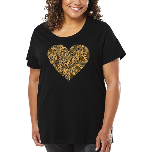 Fall Vibes  - Women's Plus Size Word Art T-Shirt