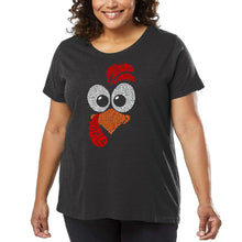 Load image into Gallery viewer, Turkey Face - Women&#39;s Plus Size Word Art T-Shirt