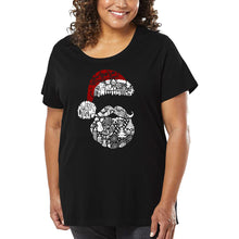 Load image into Gallery viewer, Santa Pics - Women's Plus Size Word Art T-Shirt
