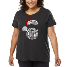 Load image into Gallery viewer, Santa Pics - Women's Plus Size Word Art T-Shirt
