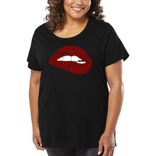 Load image into Gallery viewer, Brooklyn Lips - Women's Plus Size Word Art T-Shirt