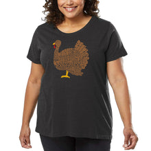 Load image into Gallery viewer, Thanksgiving - Women&#39;s Plus Size Word Art T-Shirt