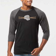 Load image into Gallery viewer, Drum Sticks - Men's Raglan Baseball Word Art T-Shirt