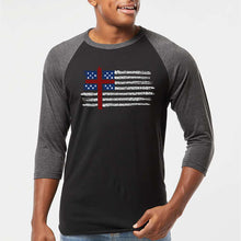 Load image into Gallery viewer, UNDERGOD - Men's Raglan Baseball Word Art T-Shirt