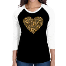 Load image into Gallery viewer, Fall Vibes  - Women&#39;s Raglan Word Art T-Shirt