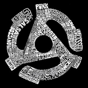 Women's Plus Size Word Art V-Neck - Record Adapter