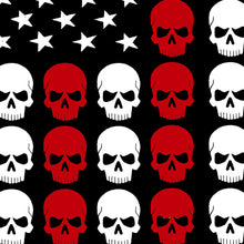 Load image into Gallery viewer, Skull Flag - Women's Word Art Long Sleeve T-Shirt