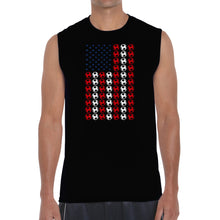 Load image into Gallery viewer, Soccer Flag - Men's Word Art Sleeveless T-Shirt