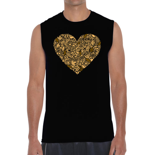 Fall Vibes  - Men's Word Art Sleeveless T-Shirt