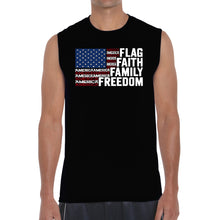 Load image into Gallery viewer, Faith Flag - Men's Word Art Sleeveless T-Shirt