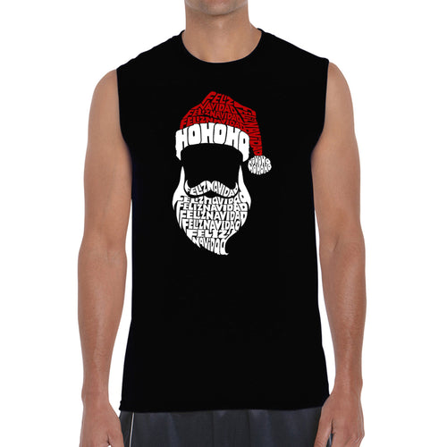 Feliz Navidad Santa Claus - Men's Word Art Sleeveless T-Shirt