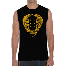 Load image into Gallery viewer, Guitar Pick Genres - Men's Word Art Sleeveless T-Shirt
