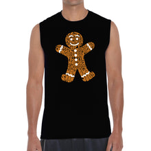 Load image into Gallery viewer, Gingerbread - Men's Word Art Sleeveless T-Shirt