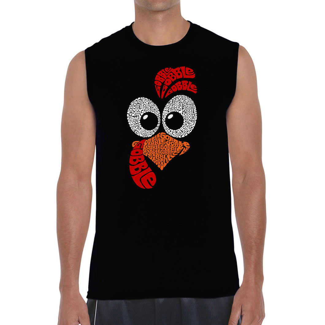 Turkey Face - Men's Word Art Sleeveless T-Shirt