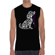 Load image into Gallery viewer, Dog Leash - Men's Word Art Sleeveless T-Shirt