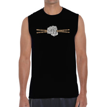 Load image into Gallery viewer, Drum Sticks - Men's Word Art Sleeveless T-Shirt