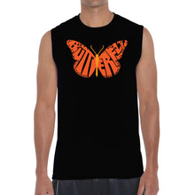 Load image into Gallery viewer, Butterfly - Men&#39;s Word Art Sleeveless T-Shirt