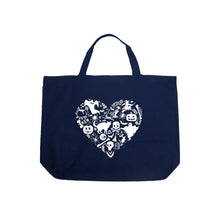 Load image into Gallery viewer, Halloween Heart - Large Word Art Tote Bag