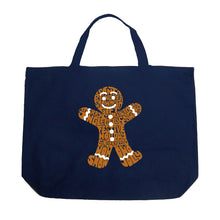 Load image into Gallery viewer, Gingerbread - Large Word Art Tote Bag