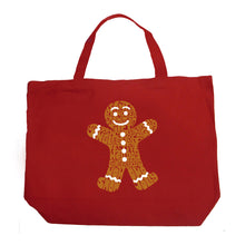 Load image into Gallery viewer, Gingerbread - Large Word Art Tote Bag