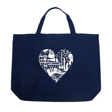Load image into Gallery viewer, Musical Instrument Heart - Large Word Art Tote Bag