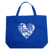 Load image into Gallery viewer, Musical Instrument Heart - Large Word Art Tote Bag
