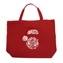 Load image into Gallery viewer, Santa Pics - Large Word Art Tote Bag